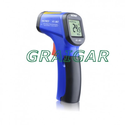 Infrared thermometer HT-867 (-50-500 centigrade) hand-held with LCD DISPLAY temperature meter laser thermometer